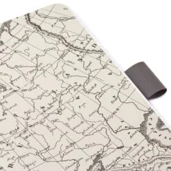 Hallmark Gray Etched Compass Faux Leather Notebook -Hot Sale Hallmark Store Gray Etched Compass Faux Leather Notebook 1HWJ1851 06