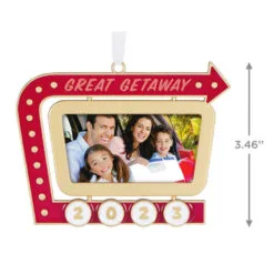 Hallmark Great Getaway 2023 Metal Photo Frame Ornament -Hot Sale Hallmark Store Great Getaway Picture Frame Keepsake Ornament 1999QHX3097 03