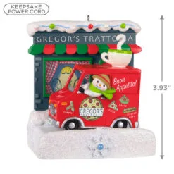 Hallmark Happy Holiday Parade Collection Gregor's Trattoria Musical Ornament With Light -Hot Sale Hallmark Store Gregors Trattoria and Food Truck Keepsake Ornament 3499QGO2527 03