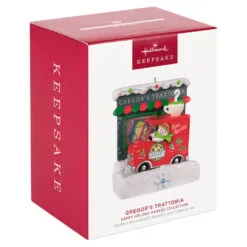 Hallmark Happy Holiday Parade Collection Gregor's Trattoria Musical Ornament With Light -Hot Sale Hallmark Store Gregors Trattoria and Food Truck Keepsake Ornament 3499QGO2527 04