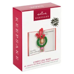 Hallmark Dr. Seuss's How The Grinch Stole Christmas!™ Cindy-Lou Who Ornament -Hot Sale Hallmark Store Grich Stole Christmas Book Keepsake Ornament 1799QXI7309 04