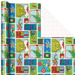 Hallmark Dr. Seuss™ Grinch 3-Pack Christmas Wrapping Paper Assortment, 105 Sq. Ft. 12 Hallmark Dr. Seuss™ Grinch 3-Pack Christmas Wrapping Paper Assortment, 105 Sq. Ft. -Hot Sale Hallmark Store Grinch 3Pack Christmas Wrapping Paper 5JXW1211 06