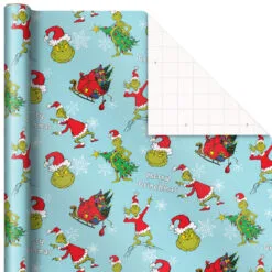 Hallmark Dr. Seuss™ Grinch 3-Pack Christmas Wrapping Paper Assortment, 105 Sq. Ft. 13 Hallmark Dr. Seuss™ Grinch 3-Pack Christmas Wrapping Paper Assortment, 105 Sq. Ft. -Hot Sale Hallmark Store Grinch 3Pack Christmas Wrapping Paper 5JXW1211 07