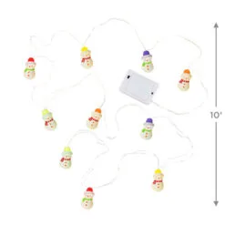 Hallmark Gumdrop Snowman 10-Light Christmas String Lights, 10' 8 Hallmark Gumdrop Snowman 10-Light Christmas String Lights, 10' -Hot Sale Hallmark Store Gumdrop Snowman Keepsake Christmas Light String 1QSB6279 03