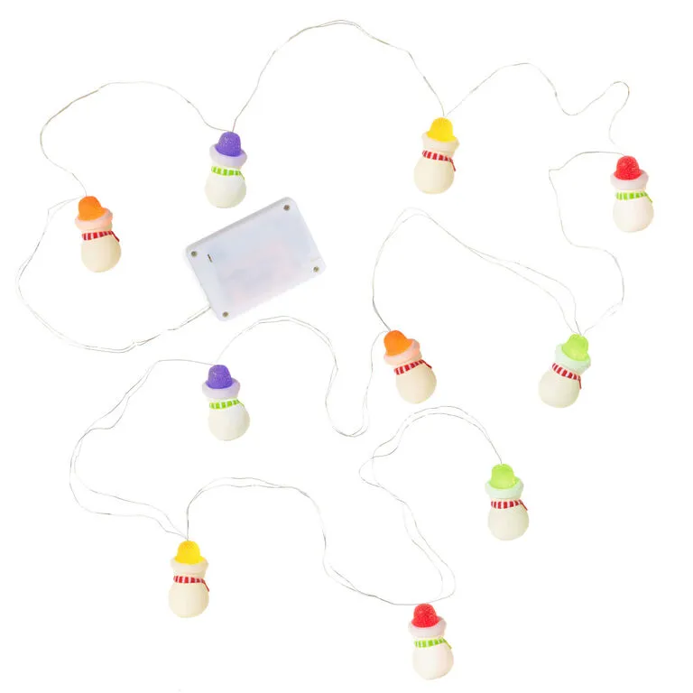 Hallmark Gumdrop Snowman 10-Light Christmas String Lights, 10' 6 Hallmark Gumdrop Snowman 10-Light Christmas String Lights, 10' - Image 6