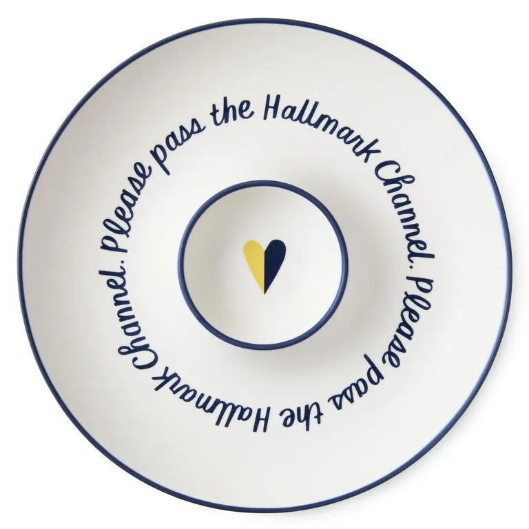 Hallmark Channel Chip And Dip Plate 1 Hallmark Channel Chip And Dip Plate
