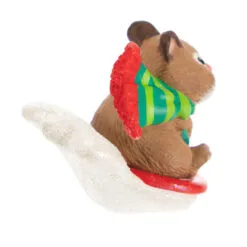 Hallmark Cute As A Button Special Edition Ornament -Hot Sale Hallmark Store Hamster on Button Sled Keepsake Ornament 1599QXE3317 06