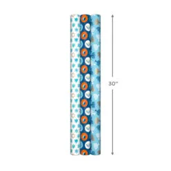 Hallmark Blue Hanukkah Designs 3-Pack Wrapping Paper Assortment, 120 Sq. Ft. -Hot Sale Hallmark Store Hanukkah Designs Wrapping Paper Assortment 5JXW1257 07