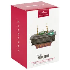 Hallmark Disney The Haunted Mansion Collection The Coffin In The Conservatory Ornament With Light And Sound -Hot Sale Hallmark Store Haunted Mansion Coffin Keepsake Ornament 4499QXD6757 04