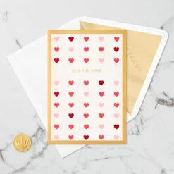 Hallmark Love You More 3D Pop-Up Love Card -Hot Sale Hallmark Store Heart Pattern 3D PopUp Love Card 1299IAV5835 04