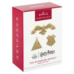 Hallmark Mini Harry Potter™ The Wizarding World™ Metal Ornaments, Set Of 3 16 Hallmark Mini Harry Potter™ The Wizarding World™ Metal Ornaments, Set Of 3 -Hot Sale Hallmark Store Hogwarts Crest Owl Deathly Hallows Keepsake Ornaments 2199QXM9249 06