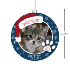 Hallmark Holiday Pet Personalized Text And Photo Ceramic Ornament -Hot Sale Hallmark Store Holiday Pet Personalized Round Christmas Ornament 1999QHE1711B21 03