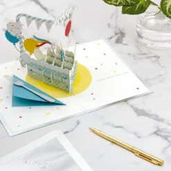 Hallmark Hooray Cake And Balloons 3D Pop-Up Birthday Card -Hot Sale Hallmark Store Hooray Cake and Balloons 3D PopUp Birthday Card 1299LAD2738 06