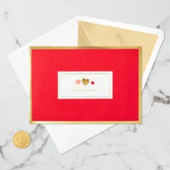 Hallmark All My Love Hearts 3D Pop-Up Love Card -Hot Sale Hallmark Store I Love You Hearts 3D PopUp Love Card 1299LAD2889 04