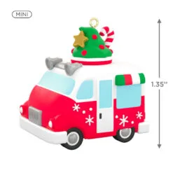 Hallmark Mini Festive Frozen Treats Ornament With Sound, 1.35" 9 Hallmark Mini Festive Frozen Treats Ornament With Sound, 1.35" -Hot Sale Hallmark Store Ice Cream Truck Keepsake Ornament 1299QXM9199 03