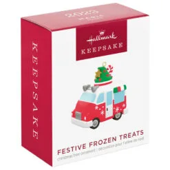 Hallmark Mini Festive Frozen Treats Ornament With Sound, 1.35" 10 Hallmark Mini Festive Frozen Treats Ornament With Sound, 1.35" -Hot Sale Hallmark Store Ice Cream Truck Keepsake Ornament 1299QXM9199 04