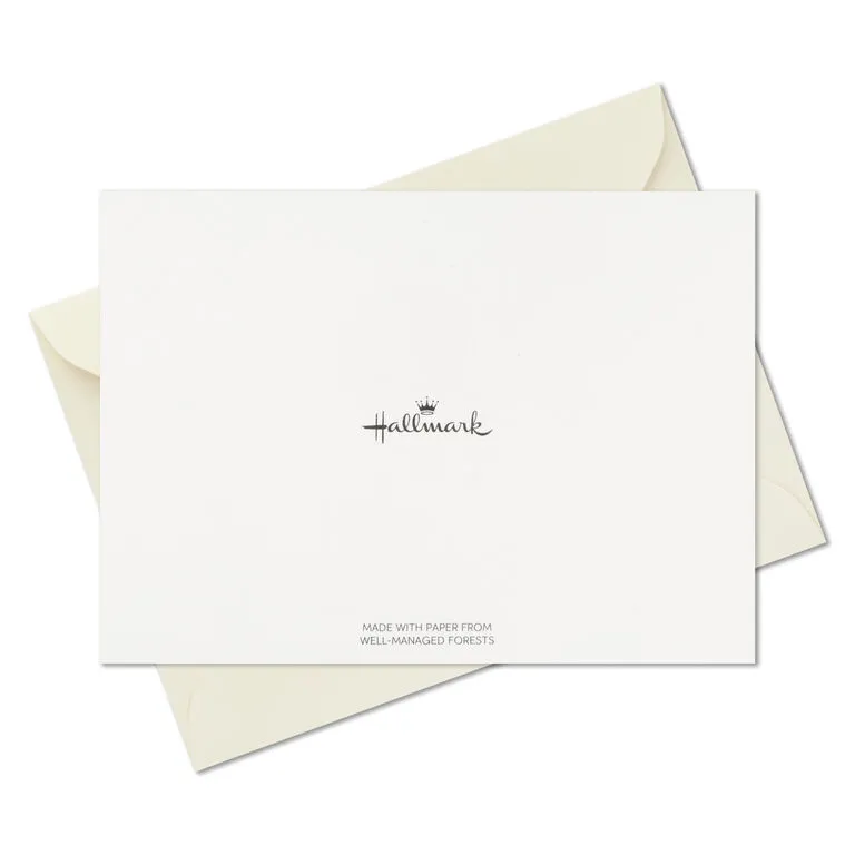 Hallmark Bulk Ivory And Gold Blank Wedding Thank-You Notes, Box Of 100 6 Hallmark Bulk Ivory And Gold Blank Wedding Thank-You Notes, Box Of 100 - Image 6
