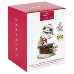 Hallmark Disney Tim Burton's The Nightmare Before Christmas Jack Skellington And Zero Funko POP!® Ornament -Hot Sale Hallmark Store Jack Skellington and Zero Funko Keepsake Ornament 2699QXD6709 04