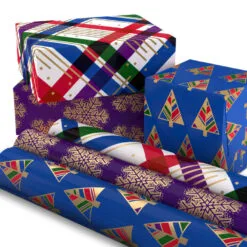 Hallmark Jewel Tones Assorted 3-Pack Christmas Wrapping Paper, 120 Sq. Ft. 10 Hallmark Jewel Tones Assorted 3-Pack Christmas Wrapping Paper, 120 Sq. Ft. -Hot Sale Hallmark Store Jewel Tones Christmas Wrapping Paper Set 5JXW1251 03