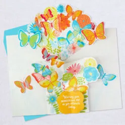 Hallmark 16" Joyful Butterflies Pop-Up Jumbo Birthday Card -Hot Sale Hallmark Store Joyful Butterflies Pop Up Birthday Card 1299CBG1010 04