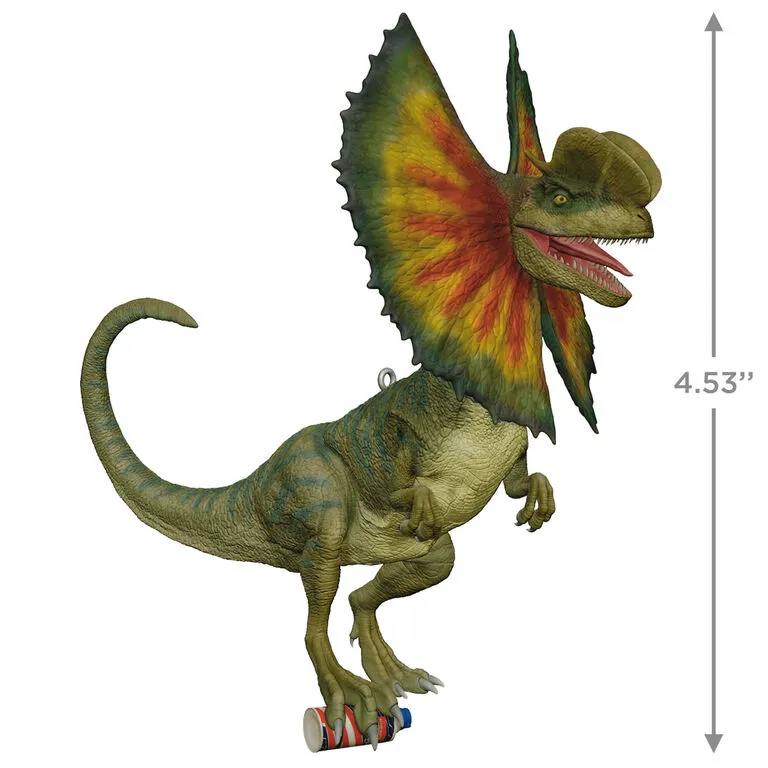 Hallmark Jurassic Park 30th Anniversary Dilophosaurus Ornament 3 Hallmark Jurassic Park 30th Anniversary Dilophosaurus Ornament - Image 3