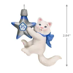 Hallmark Mischievous Kittens Special Edition 25th Anniversary Ornament -Hot Sale Hallmark Store Kitten With 25th Star Keepsake Ornament 1799QXE3327 03