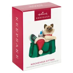 Hallmark Mischievous Kittens Ornament -Hot Sale Hallmark Store Kitten in Gym Bag Keepsake Ornament 1599QXR8179 04