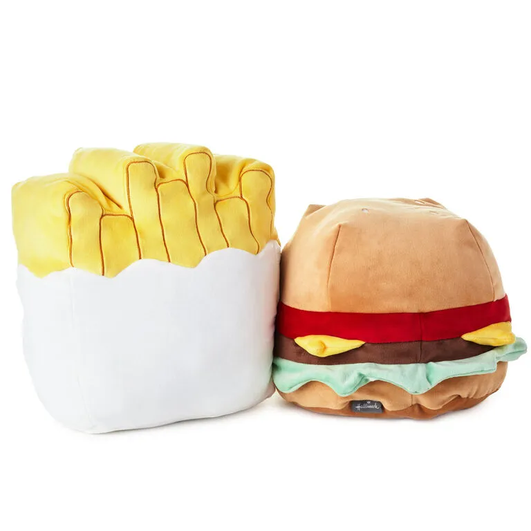 Hallmark Large Better Together Burger And Fries Magnetic Plush, 10.25" 2 Hallmark Large Better Together Burger And Fries Magnetic Plush, 10.25" - Image 2