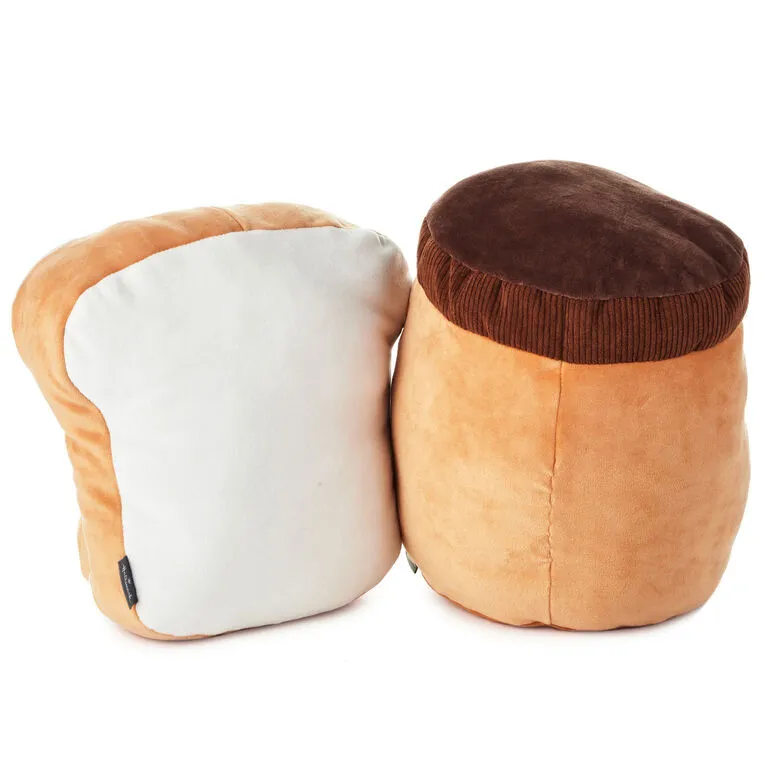 Hallmark Large Better Together Peanut Butter And Jelly Magnetic Plush, 12" 2 Hallmark Large Better Together Peanut Butter And Jelly Magnetic Plush, 12" - Image 2