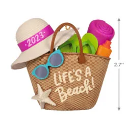 Hallmark Life's A Beach! 2023 Ornament -Hot Sale Hallmark Store Lifes a Beach Tote Bag Keepsake Ornament 1899QGO2929 03