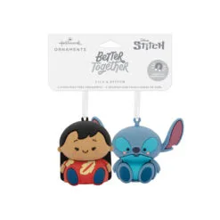 Better Together Disney Lilo & Stitch Magnetic Hallmark Ornaments, Set Of 2 -Hot Sale Hallmark Store Lilo and Stitch Christmas Ornaments 3HCM2403 04