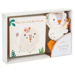 Hallmark The Lion And The Mouse Board Book And Lion Lovey Blanket Set -Hot Sale Hallmark Store Lion Lovey Blanket Lion Mouse Kindness Board Book Set 1BBY4783 07