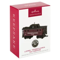 Hallmark Lionel® Pennsylvania K4 Caboose Metal Ornament -Hot Sale Hallmark Store Lionel Trains Red and Black Caboose Keepsake Ornament 2199QXI6379 04