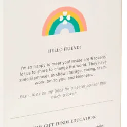 Hallmark Little World Changers™ And Kind Culture Co. The Doll Kind Dark Skin Girl, 12" -Hot Sale Hallmark Store Little World Changers Dark Skin Girl Doll With Tokens 1KID2086 08