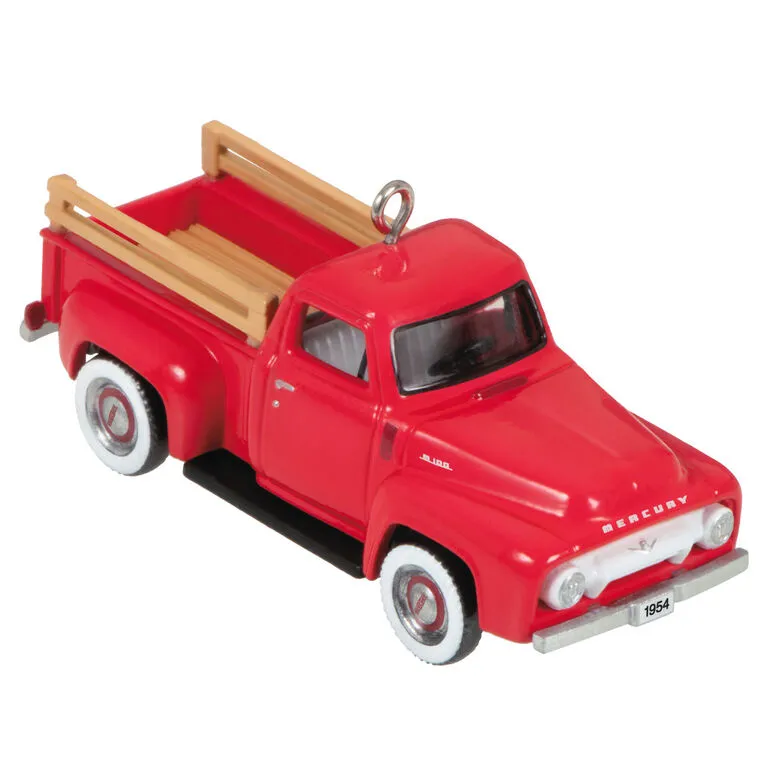 Hallmark Mini Lil' American Trucks 1954 Mercury M-100 2023 Metal Ornament, 0.75" 1 Hallmark Mini Lil' American Trucks 1954 Mercury M-100 2023 Metal Ornament, 0.75"