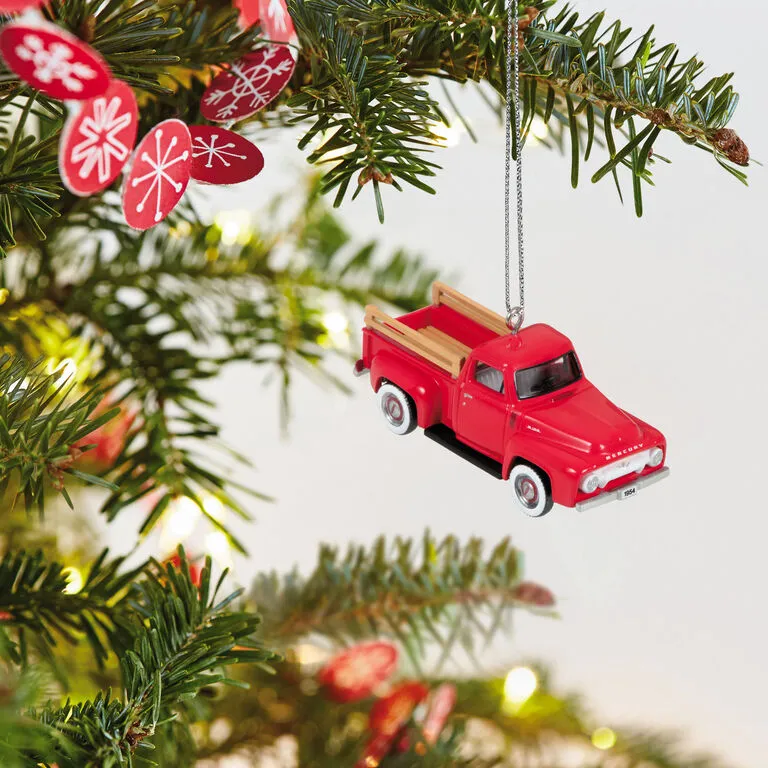 Hallmark Mini Lil' American Trucks 1954 Mercury M-100 2023 Metal Ornament, 0.75" 2 Hallmark Mini Lil' American Trucks 1954 Mercury M-100 2023 Metal Ornament, 0.75" - Image 2