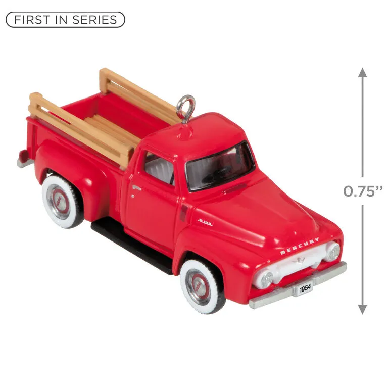Hallmark Mini Lil' American Trucks 1954 Mercury M-100 2023 Metal Ornament, 0.75" 3 Hallmark Mini Lil' American Trucks 1954 Mercury M-100 2023 Metal Ornament, 0.75" - Image 3