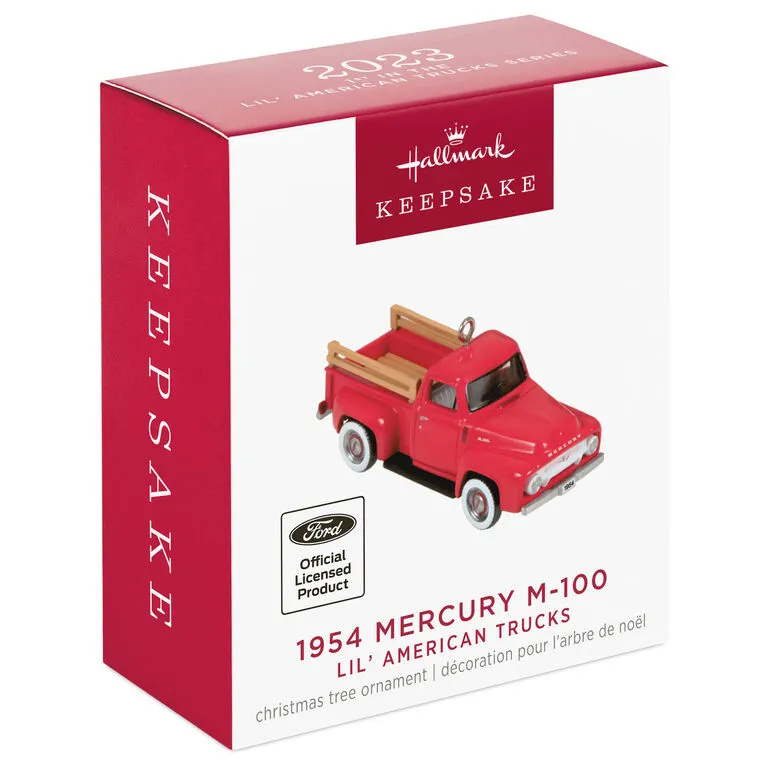 Hallmark Mini Lil' American Trucks 1954 Mercury M-100 2023 Metal Ornament, 0.75" 4 Hallmark Mini Lil' American Trucks 1954 Mercury M-100 2023 Metal Ornament, 0.75" - Image 4