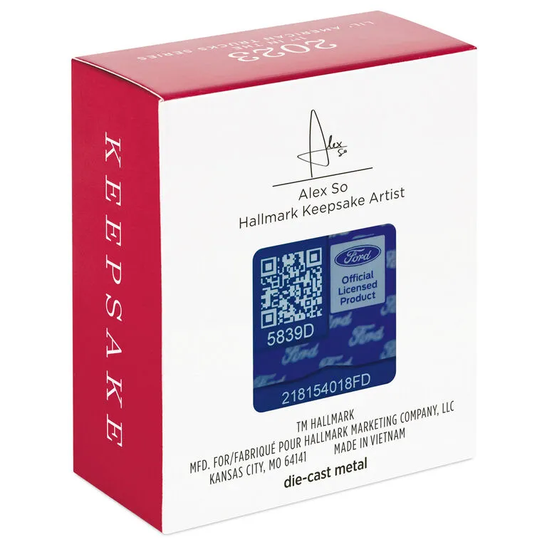 Hallmark Mini Lil' American Trucks 1954 Mercury M-100 2023 Metal Ornament, 0.75" 5 Hallmark Mini Lil' American Trucks 1954 Mercury M-100 2023 Metal Ornament, 0.75" - Image 5