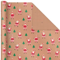 Hallmark Merry Kraft Prints 3-Pack Christmas Wrapping Paper, 90 Sq. Ft. 12 Hallmark Merry Kraft Prints 3-Pack Christmas Wrapping Paper, 90 Sq. Ft. -Hot Sale Hallmark Store Merry Kraft Prints 3Pack Christmas Wrapping Paper 5JXW1050 05