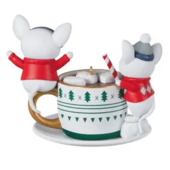 Hallmark Merry Mice With Hot Cocoa Ornament -Hot Sale Hallmark Store Mice in Hot Cocoa Mug Keepsake Ornament 1999QXT4119 06