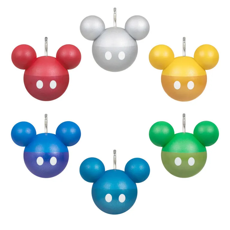 Hallmark Mini Disney Mickey Mouse Ornaments, Set Of 6 1 Hallmark Mini Disney Mickey Mouse Ornaments, Set Of 6