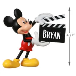 Hallmark Disney Mickey Mouse With Clapperboard Personalized Ornament -Hot Sale Hallmark Store Mickey Mouse Clapperboard Personalized Ornament 2499QHE1960B1 03