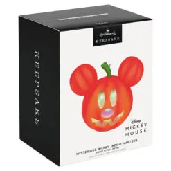 Hallmark Disney Mickey Mouse Mysterious Mickey Jack-o'-Lantern Ornament With Light 9 Hallmark Disney Mickey Mouse Mysterious Mickey Jack-o'-Lantern Ornament With Light -Hot Sale Hallmark Store Mickey Mouse JackoLantern Keepsake Ornament 2699QFO5347 04