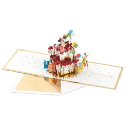 Hallmark Disney Mickey Mouse Cake 3D Pop-Up Birthday Card -Hot Sale Hallmark Store Mickey Mouse and Pluto Cake 3D PopUp Birthday Card 1499LAD2724 01
