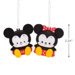 Better Together Disney Mickey And Minnie Magnetic Hallmark Ornaments, Set Of 2 -Hot Sale Hallmark Store Mickey and Minnie Christmas Ornaments 3HCM2402 03