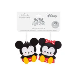 Better Together Disney Mickey And Minnie Magnetic Hallmark Ornaments, Set Of 2 -Hot Sale Hallmark Store Mickey and Minnie Christmas Ornaments 3HCM2402 04