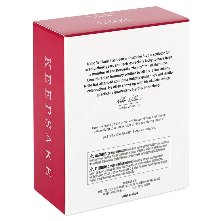 Hallmark Disney Mickey And Minnie Let's Dance! Musical Ornament With Motion 5 Hallmark Disney Mickey And Minnie Let's Dance! Musical Ornament With Motion - Image 5