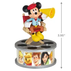 Hallmark Disney 100 Years Of Wonder Director Mickey Mouse Ornament With Light And Sound -Hot Sale Hallmark Store Mickey in Director Chair Keepsake Ornament 2999QXD6727 03