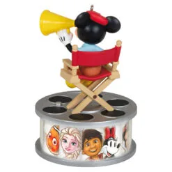 Hallmark Disney 100 Years Of Wonder Director Mickey Mouse Ornament With Light And Sound -Hot Sale Hallmark Store Mickey in Director Chair Keepsake Ornament 2999QXD6727 06